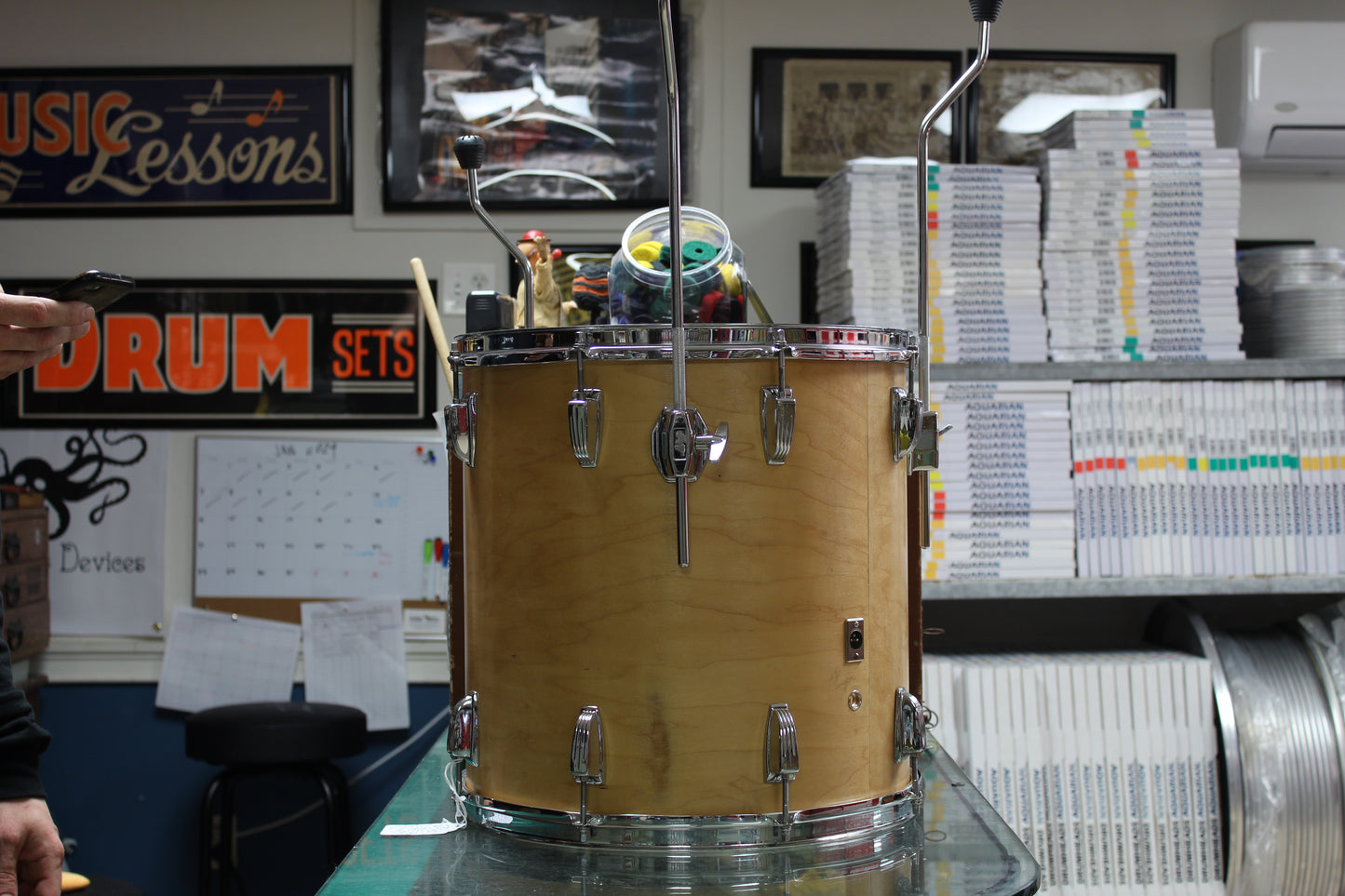 1980's Ludwig 16"x16" Floor Tom in Natural Maple