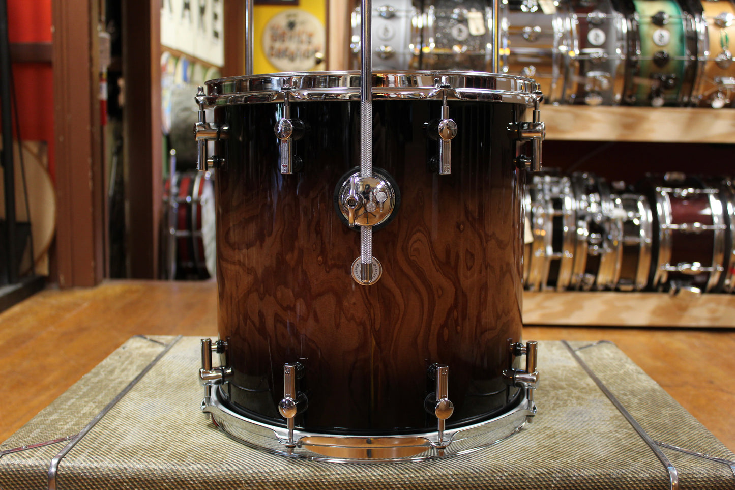 Sonor Prolite Outfit in Walnut Brown Burst 14x18 8x10 14x14