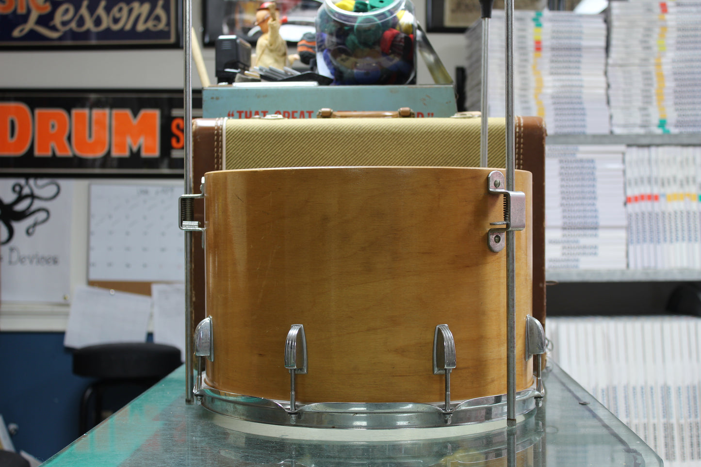 1960's Ludwig 10"x15" Concert Tom in Natural Maple