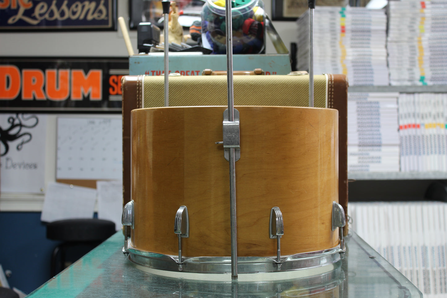 1960's Ludwig 10"x15" Concert Tom in Natural Maple