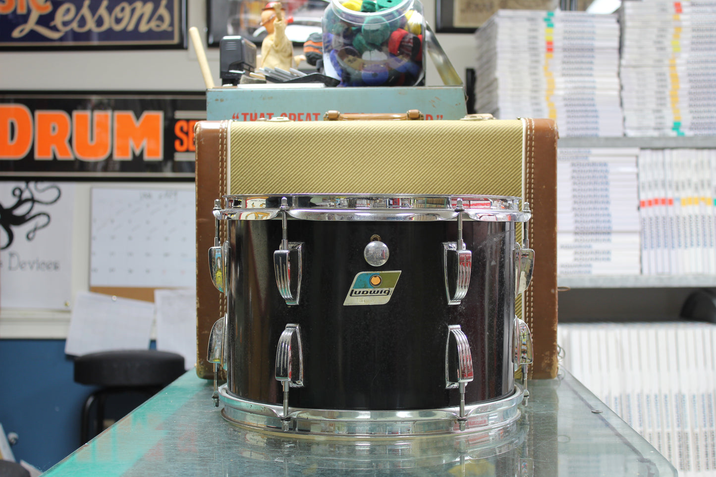 1970's Ludwig 9"x13" Tom in Black Cortex