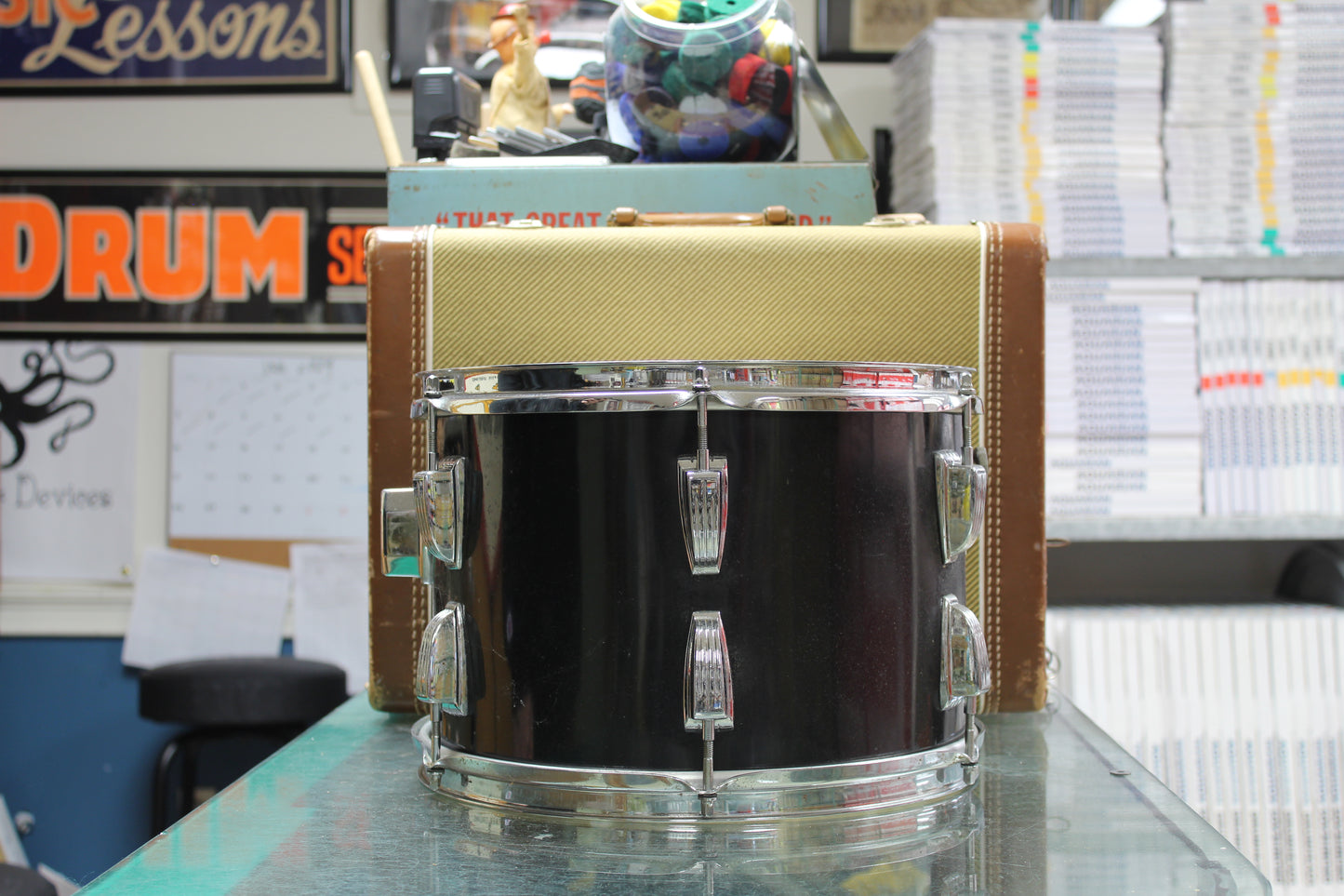 1970's Ludwig 9"x13" Tom in Black Cortex