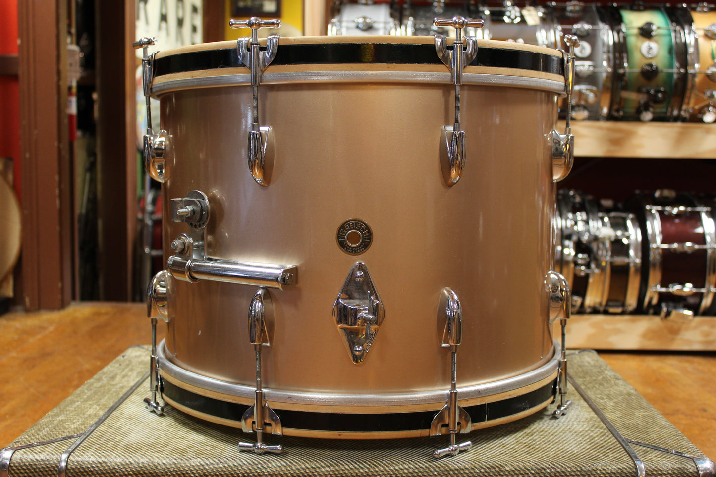 1950s/60s Gretsch Progressive Jazz Outfit in Copper Mist 14x20 8x12 14x14