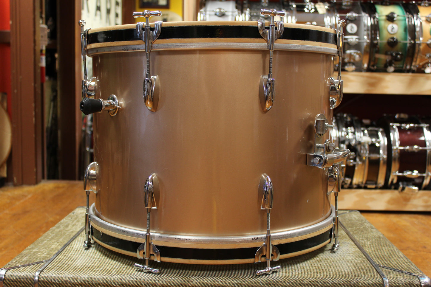 1950s/60s Gretsch Progressive Jazz Outfit in Copper Mist 14x20 8x12 14x14