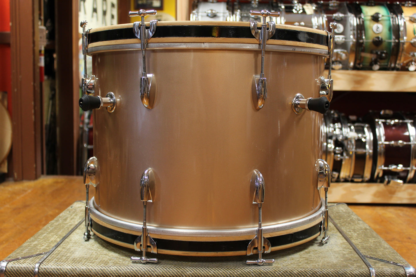 1950s/60s Gretsch Progressive Jazz Outfit in Copper Mist 14x20 8x12 14x14