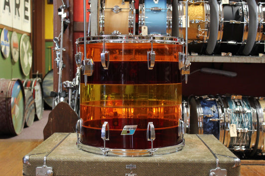 1970s Ludwig 16x16 Vistalite Floor Tom in Tequila Sunrise Pattern B