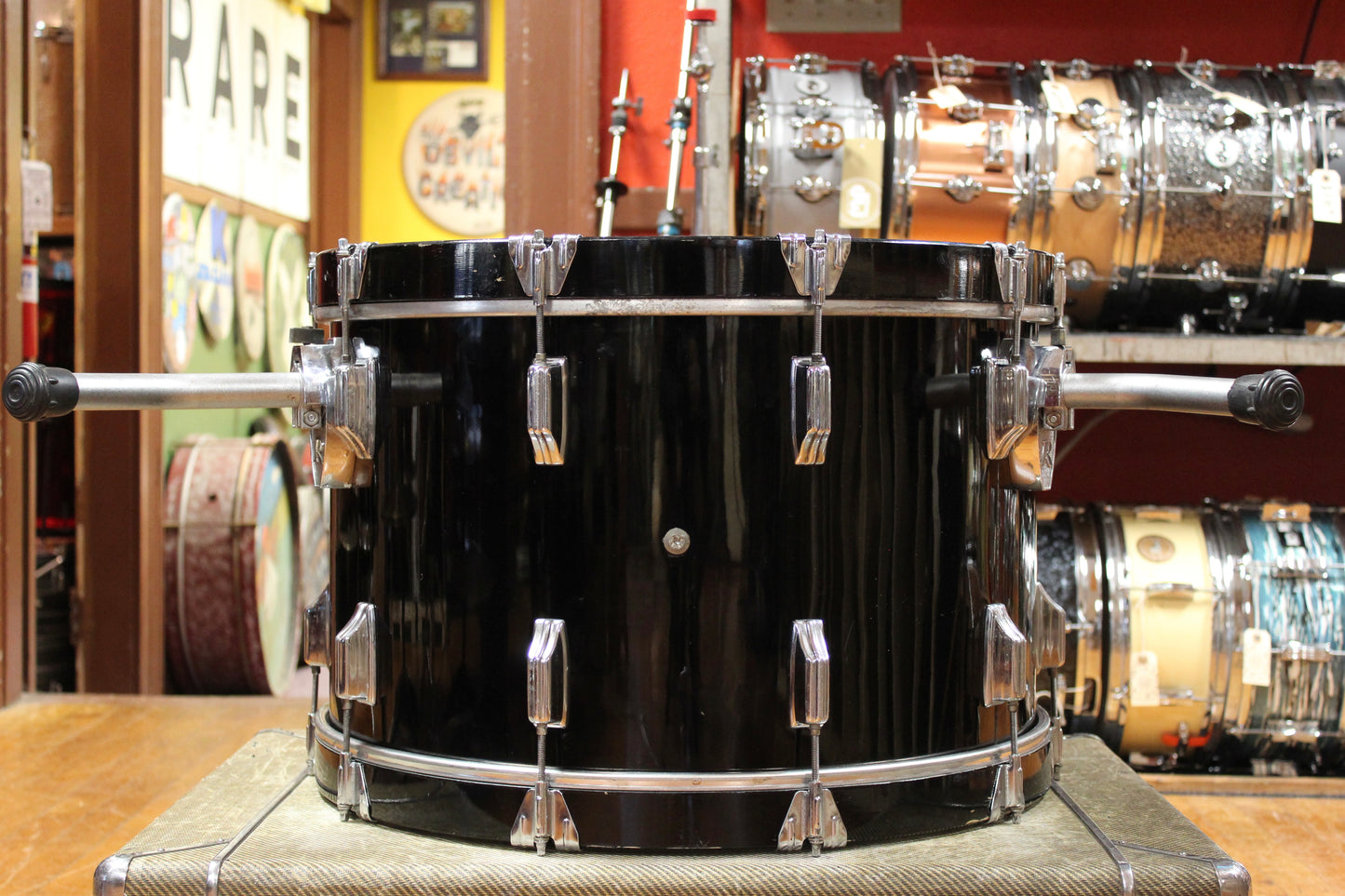 1970s Rogers Xp8 Londoner Five Outfit in Jet Black Pearl 14x22 8x12 9x13 16x16