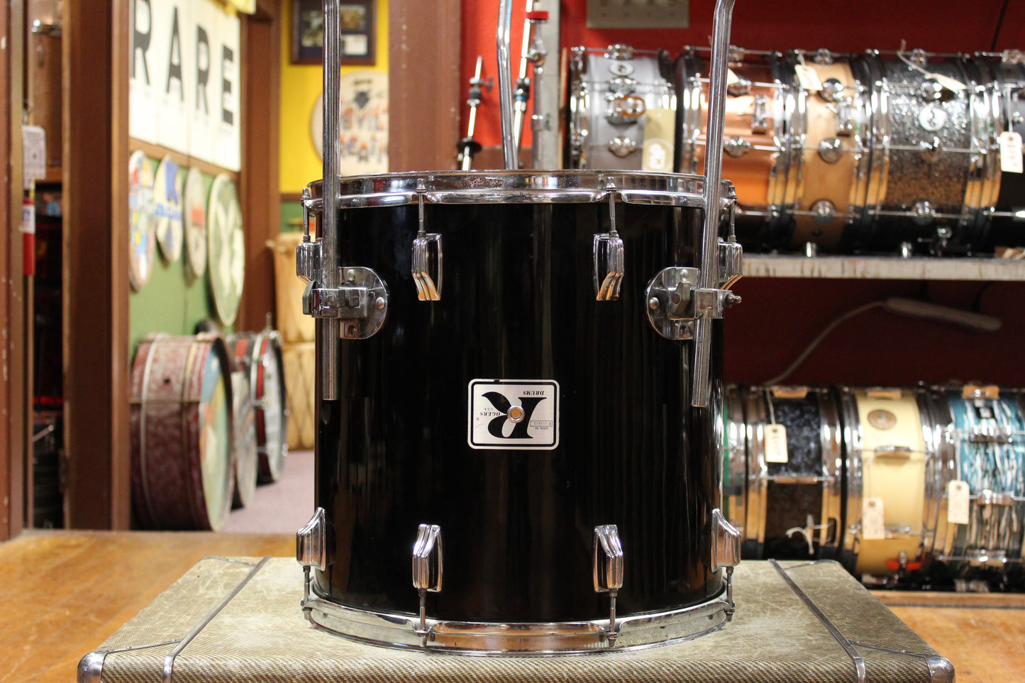 1970s Rogers Xp8 Londoner Five Outfit in Jet Black Pearl 14x22 8x12 9x13 16x16