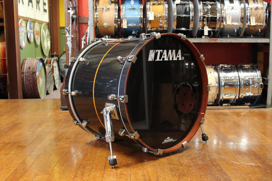 Tama Starclassic Bubinga Elite Outfit in Black Metallic with Gold Inlay 18x22 16x16 12x14 10x12 9x10