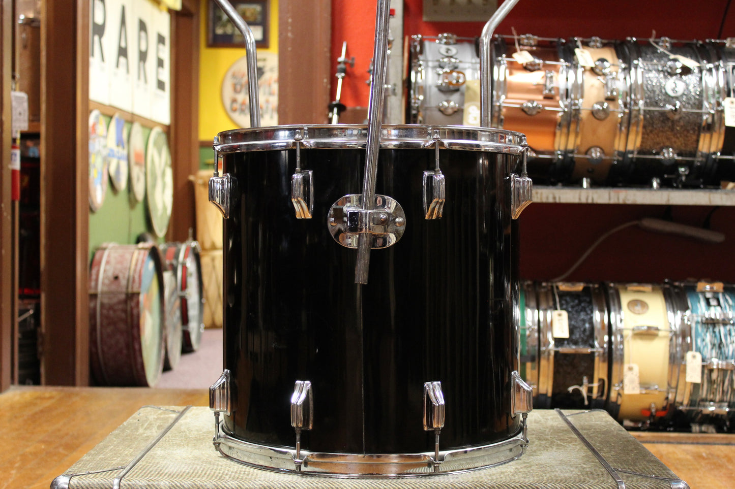 1970s Rogers Xp8 Londoner Five Outfit in Jet Black Pearl 14x22 8x12 9x13 16x16