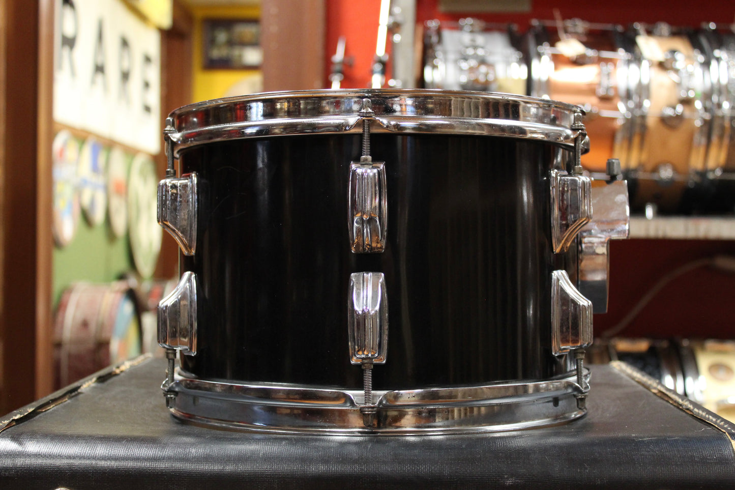 1970s Rogers Xp8 Londoner Five Outfit in Jet Black Pearl 14x22 8x12 9x13 16x16