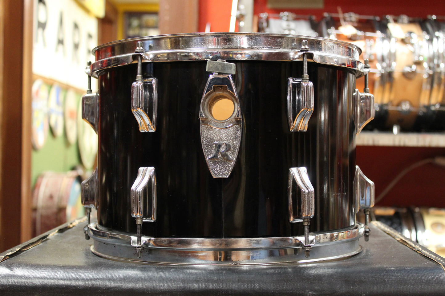 1970s Rogers Xp8 Londoner Five Outfit in Jet Black Pearl 14x22 8x12 9x13 16x16