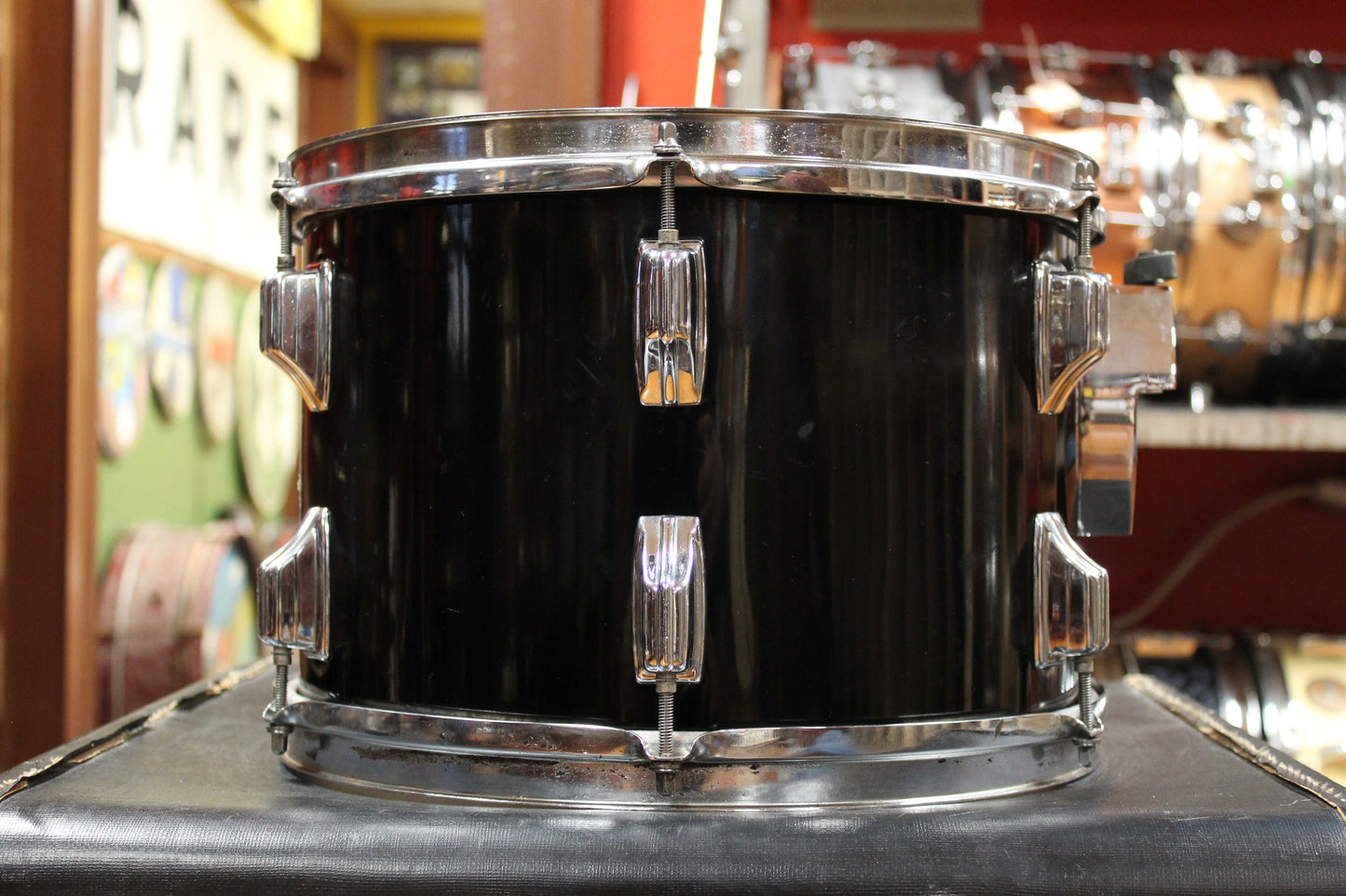 1970s Rogers Xp8 Londoner Five Outfit in Jet Black Pearl 14x22 8x12 9x13 16x16