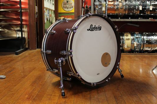 Ludwig Classic Maple Outfit in Mahogany Satin 14x22 8x12 16x16