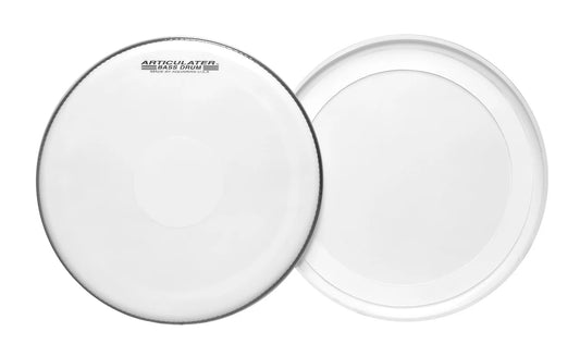 Aquarian Articulator Marching Bass Drum Head White 20" - Open Box