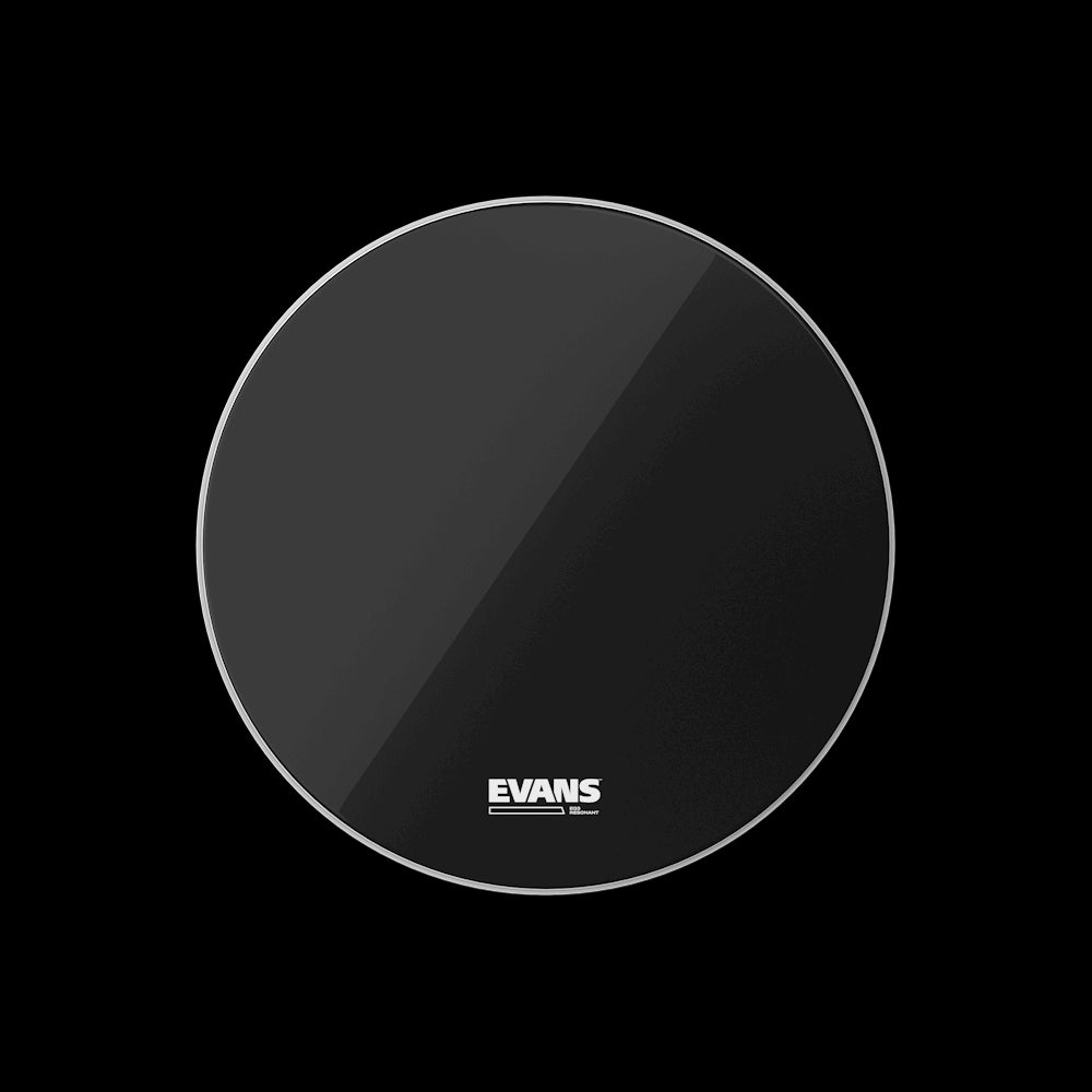 Evans EQ3 Resonant No Port Smooth Black Bass Drumhead - 26" – OPEN BOX