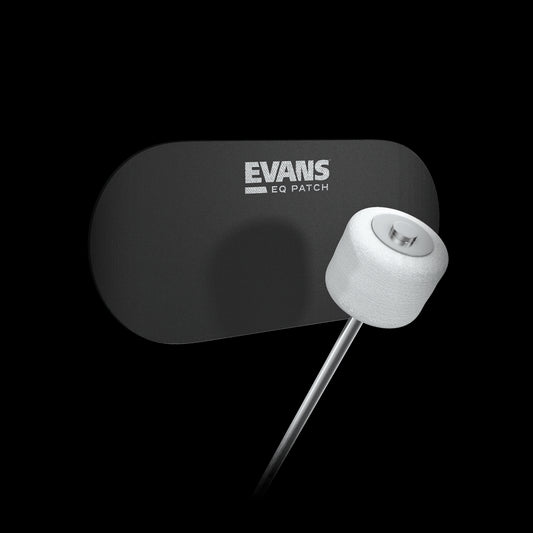 Evans Black Nylon Bass Drum Double Patch - 2 Pack