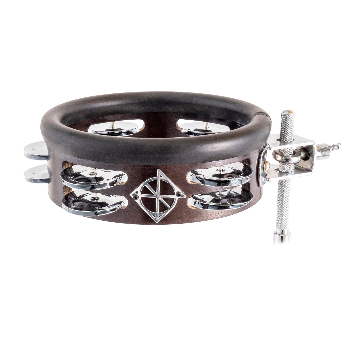 Dixon Little Roomer 6" Mounted Tambourine - Black
