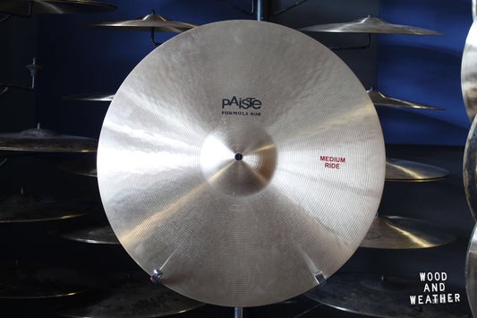 Used Paiste 20" Formula 602 Medium Ride Cymbal 2350g