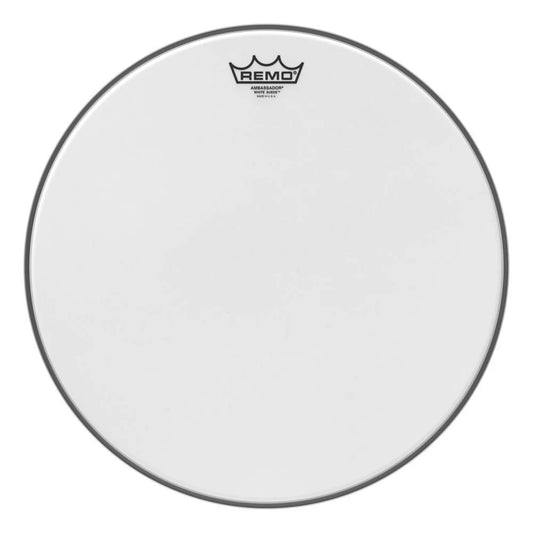 Remo Ambassador White Suede Drumhead