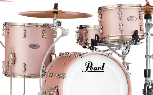 Pearl Reference Pure Bop Kit in Satin Rose Gold 14x18 14x14 8x12