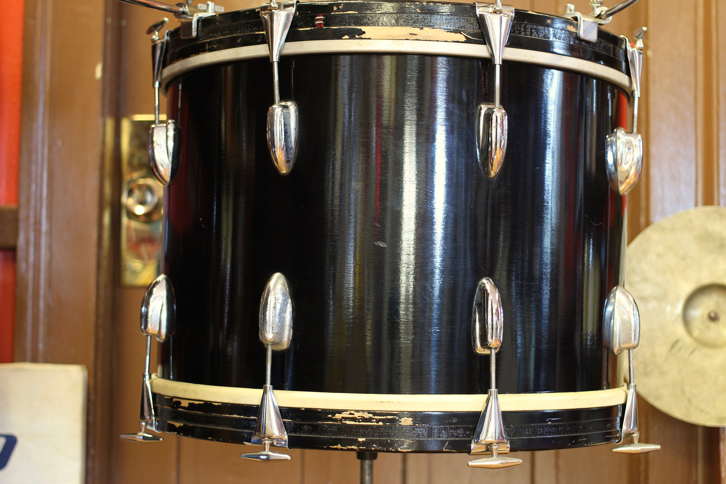1959 Slingerland 'Swing Master' Outfit in Black Lacquer 14x20 8x12 5.5x14