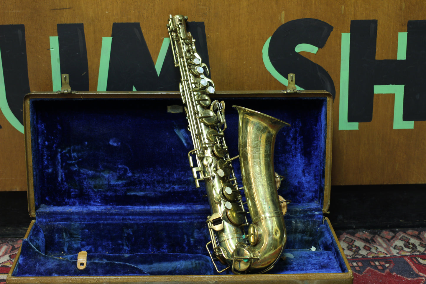 1940's Elkhart by Buescher Tenor Saxophone Serial # 30114