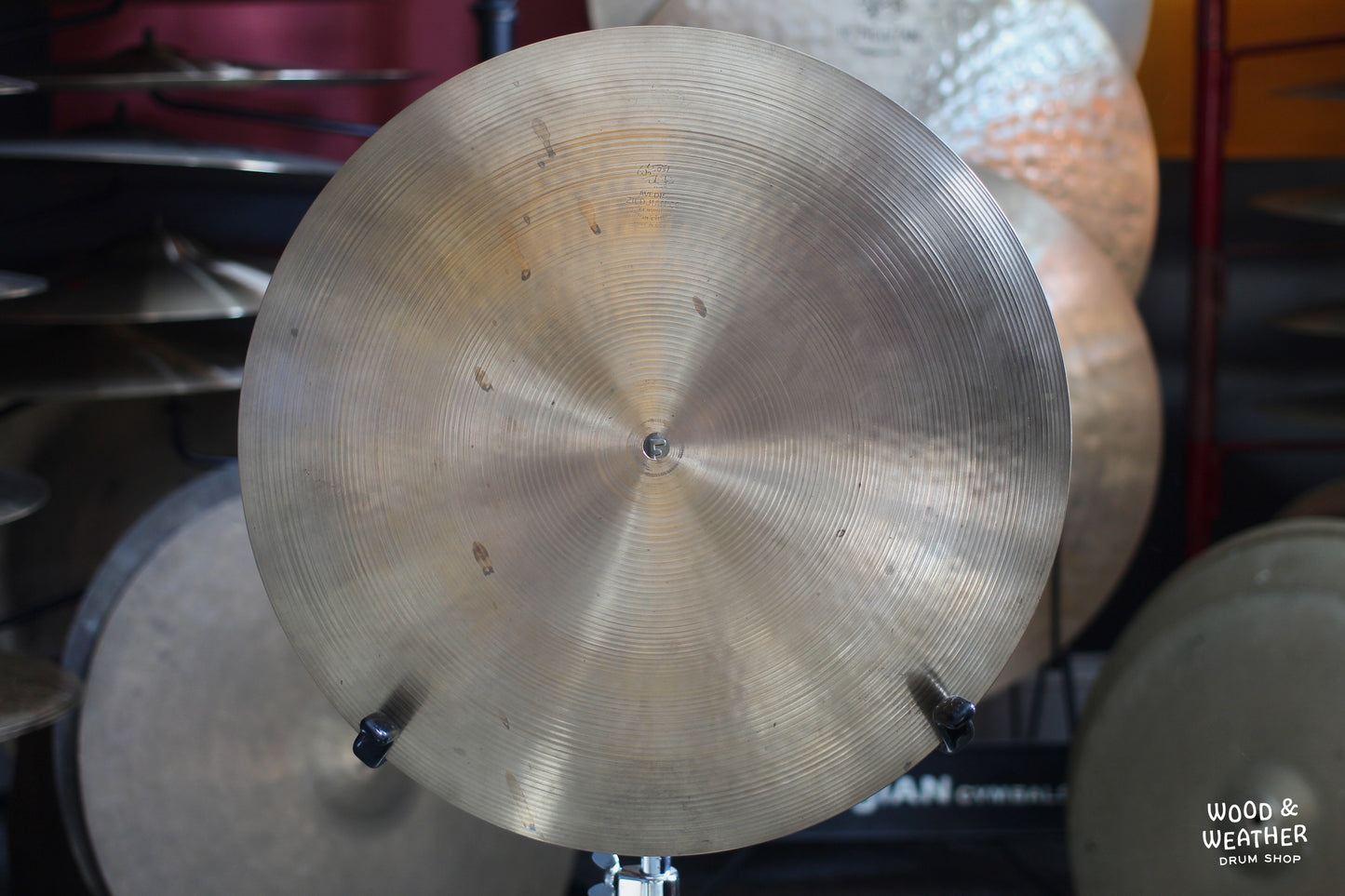 1960s A. Zildjian 16" Flat Ride Cymbal 1280g