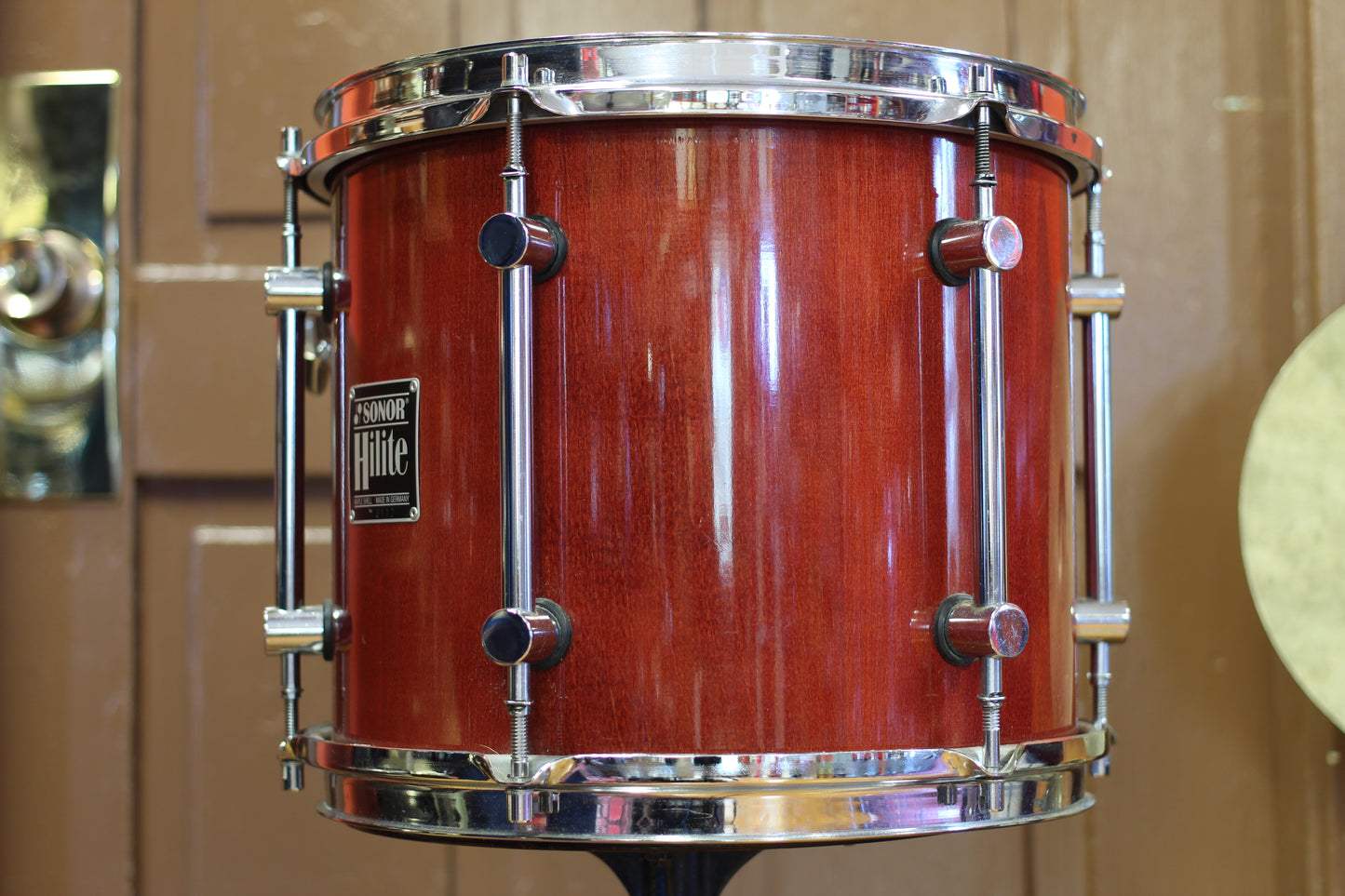 1990's Sonor Hilite in Red Maple 15x18 15x14 10x12 9x10