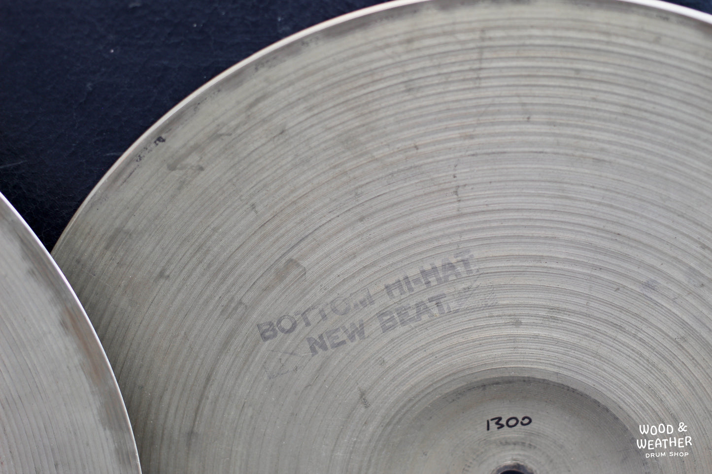 1960s A. Zildjian 14" New Beat Hi-Hat Cymbals 835/1300g