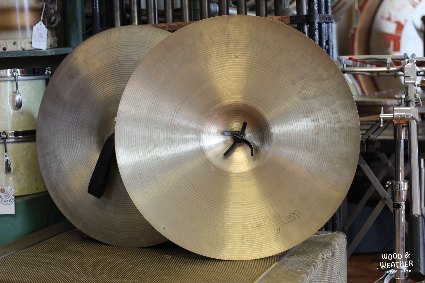 1970s A. Zildjian 20" Symphonic French Concert Crash Cymbals Pair