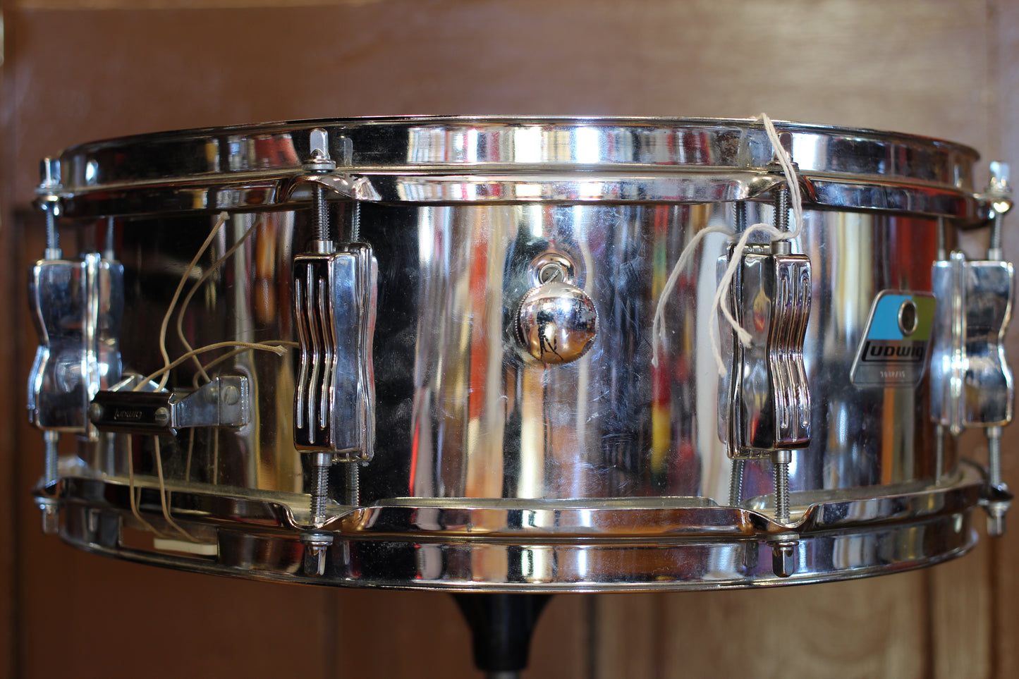 1980's Ludwig 5"x14" L-600 Snare Drum in Mirror Chrome