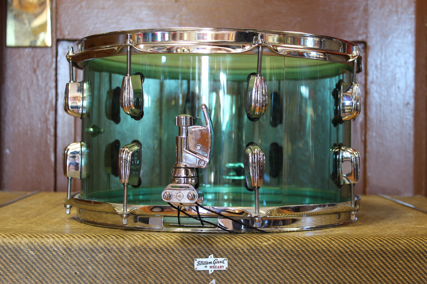 C&C Drum Company 8"x14" Coke Bottle Green Acrylic Snare Drum