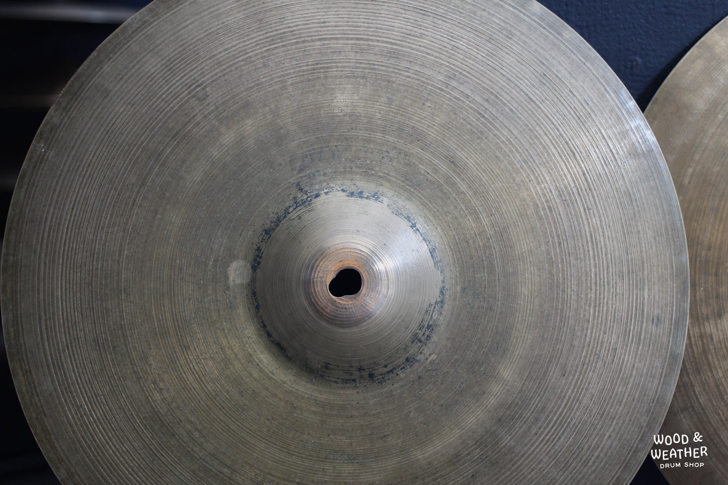 1960s A. Zildjian 14" Hi-Hat Cymbals 705/885g