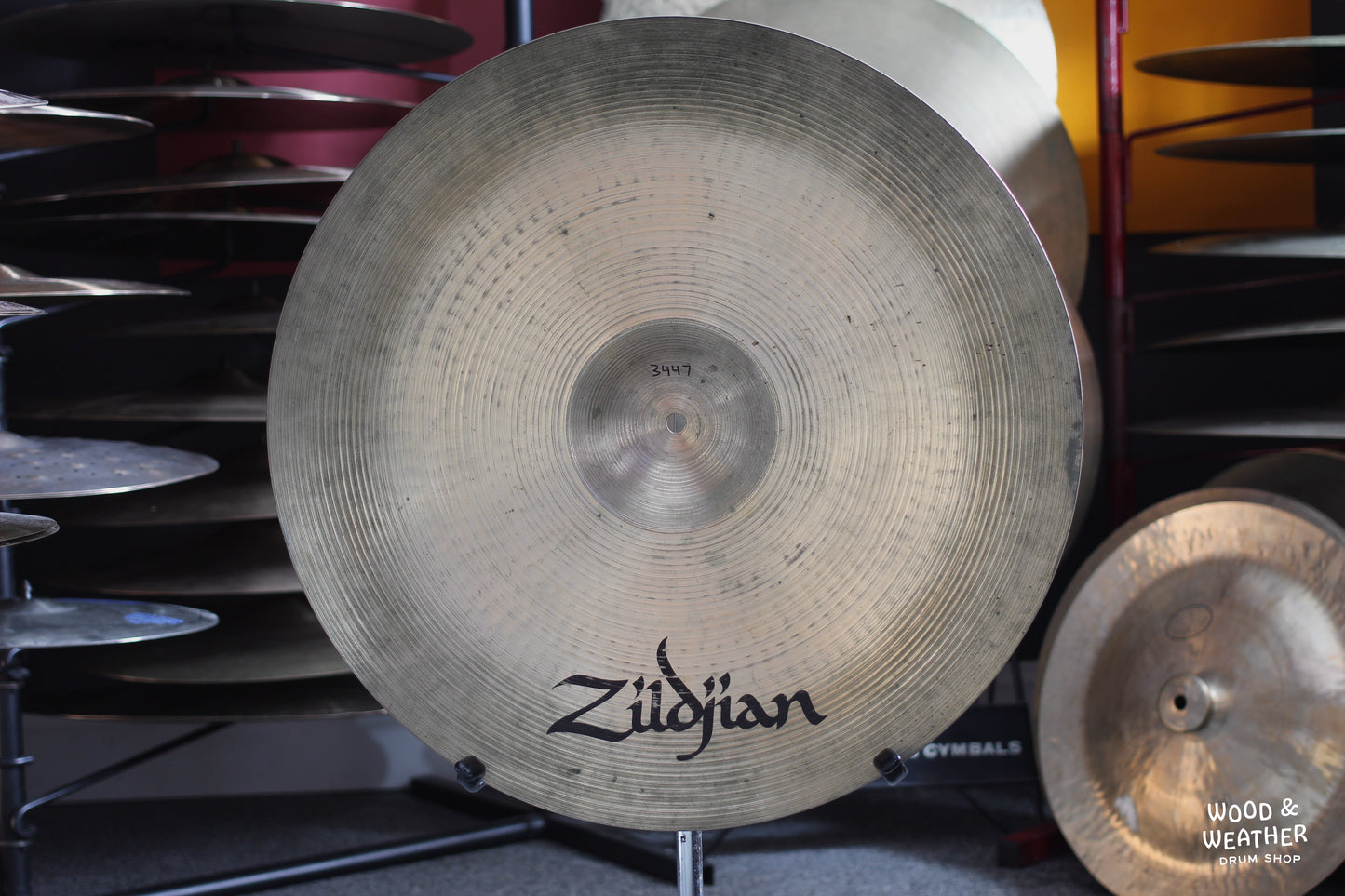 1980s A. Zildjian 22" "CO. Stamp" Ping Ride Cymbal 3447g