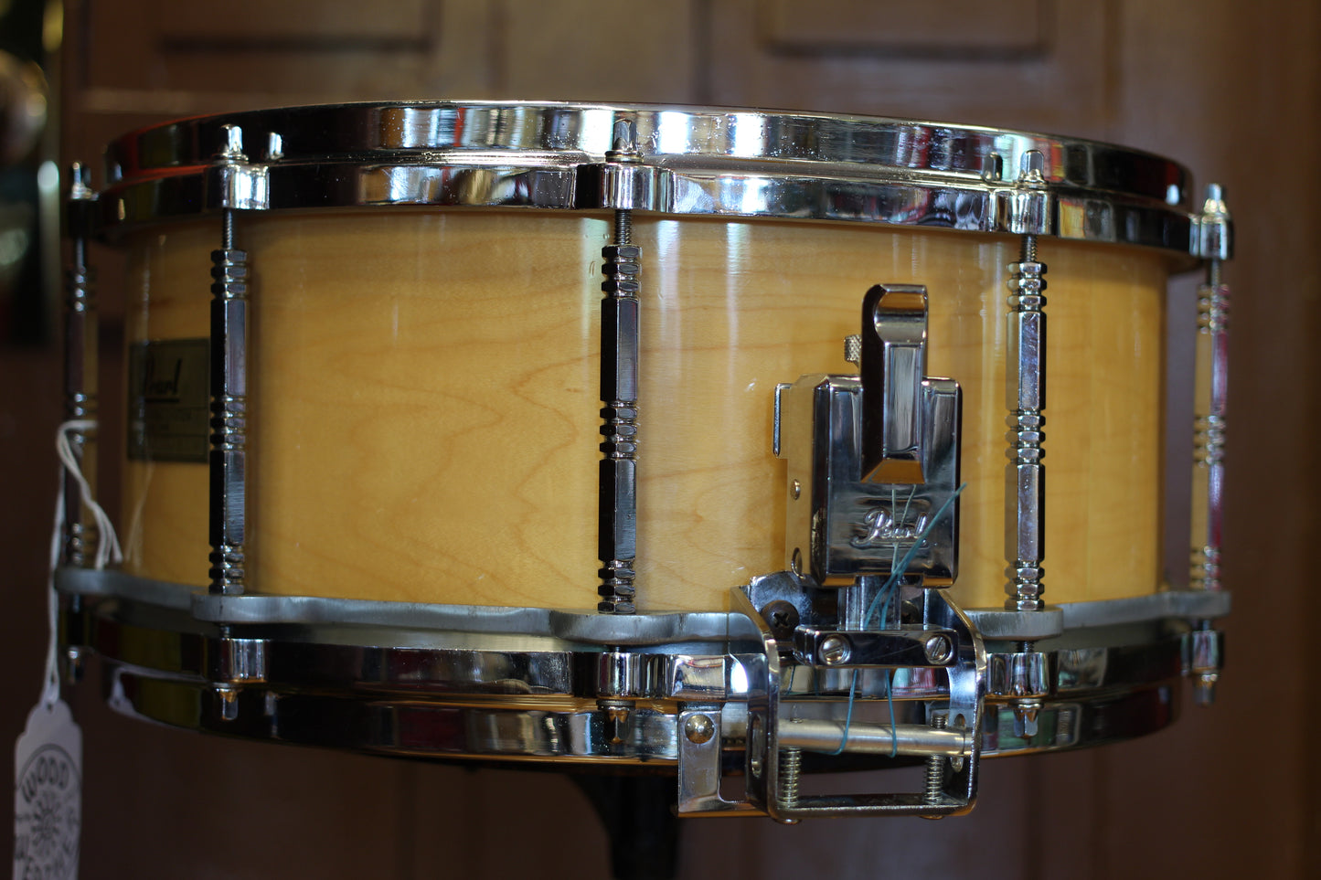 1980's Pearl 6.5"x14" Free Floating Maple Snare Drum