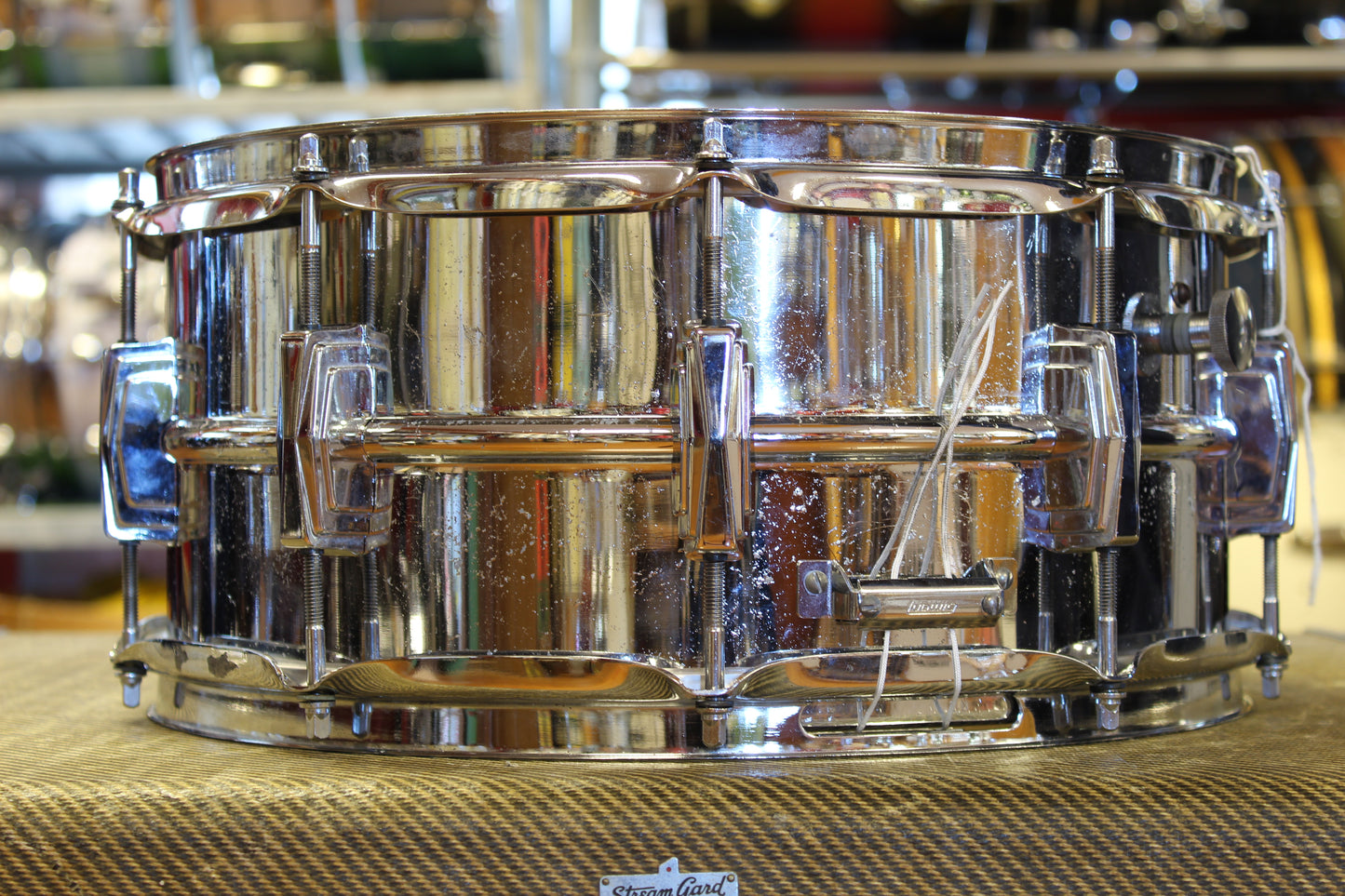1970's Ludwig LM402 6.5"x14" Supraphonic Snare Drum