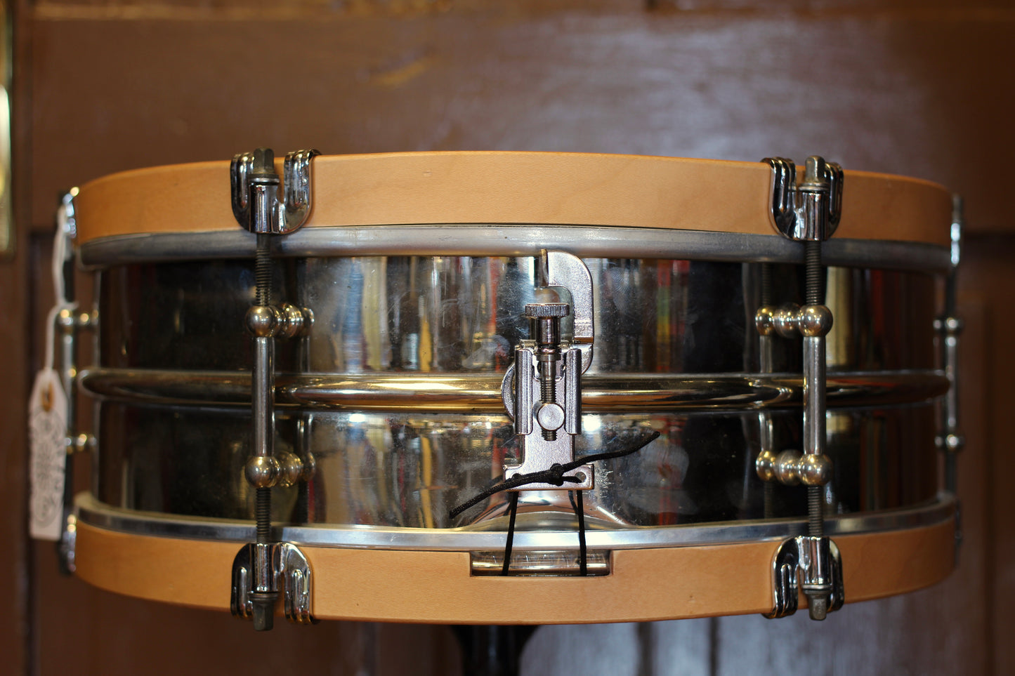 1920's Ludwig 'All Round' Nickel over Brass Snare Drum 5"x14"