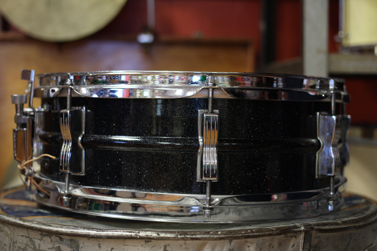 1980's Ludwig 5"x14" Acrolite in Black Galaxy