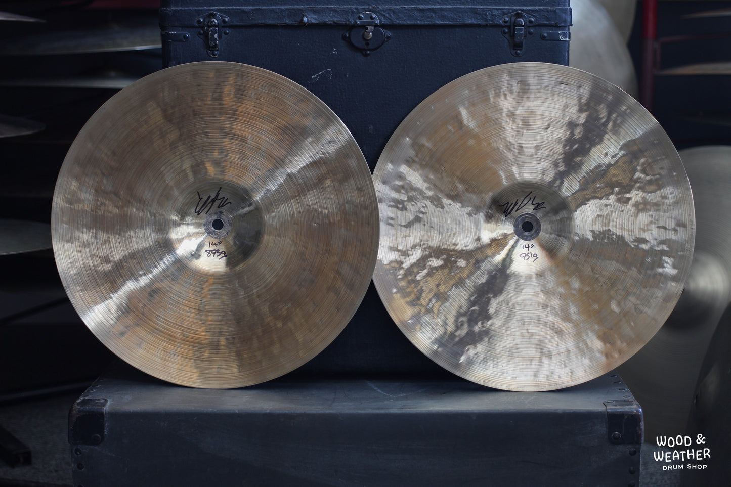 Byrne 14" Prototype Hi-Hat Cymbals 893/951g