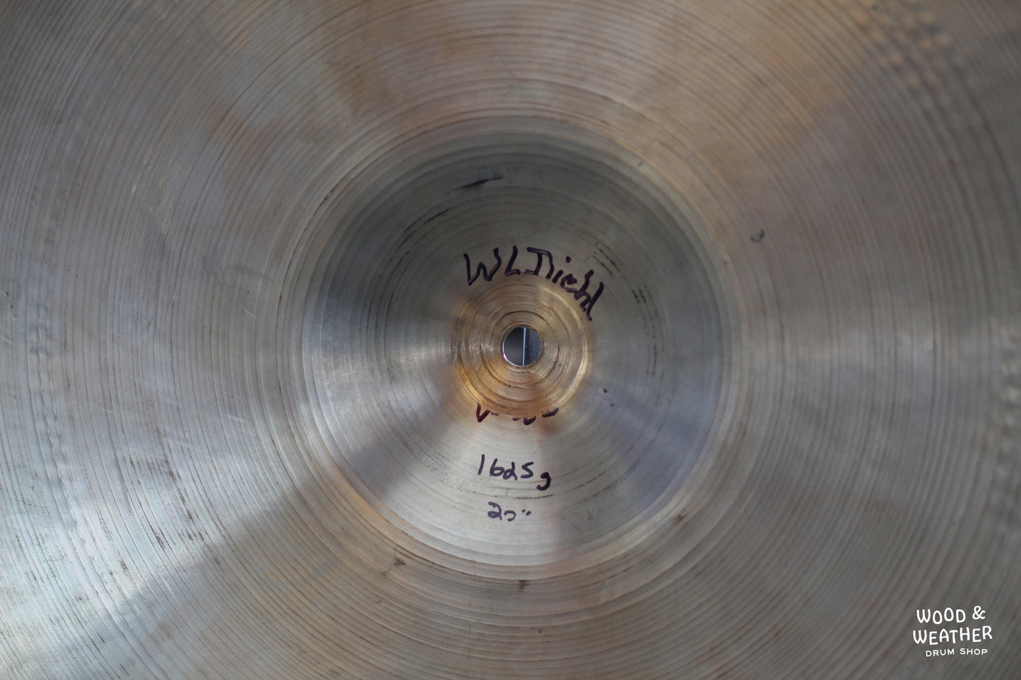 1950s A. Zildjian 20" Small Stamp Bounce Ride Cymbal 1625g