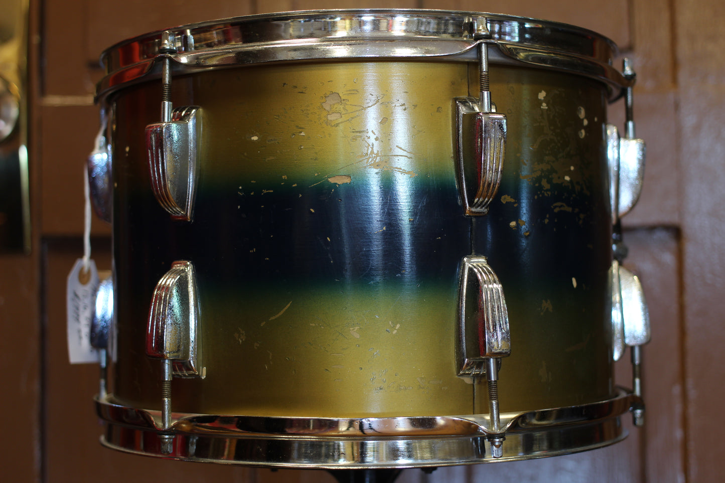 1960/70's Ludwig Deluxe Classic in Gold & Blue Duco 14x24 16x16 9x13