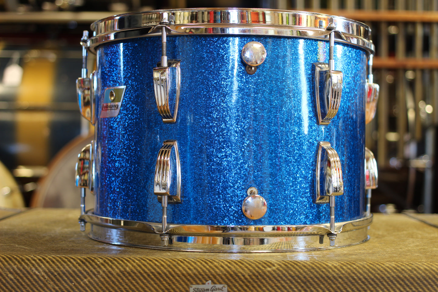 1970's Ludwig Super Classic in Blue Sparkle 14x22 16x16 9x13