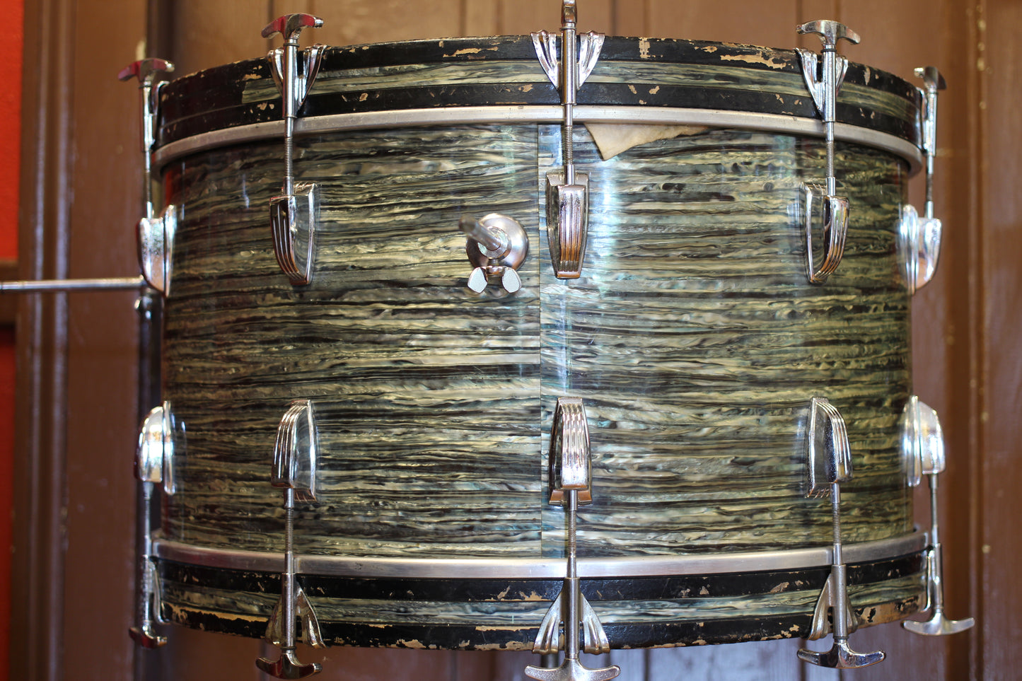 1960's Ludwig 'New Yorker' in Oyster Blue Pearl 12x22 16x16 9x13