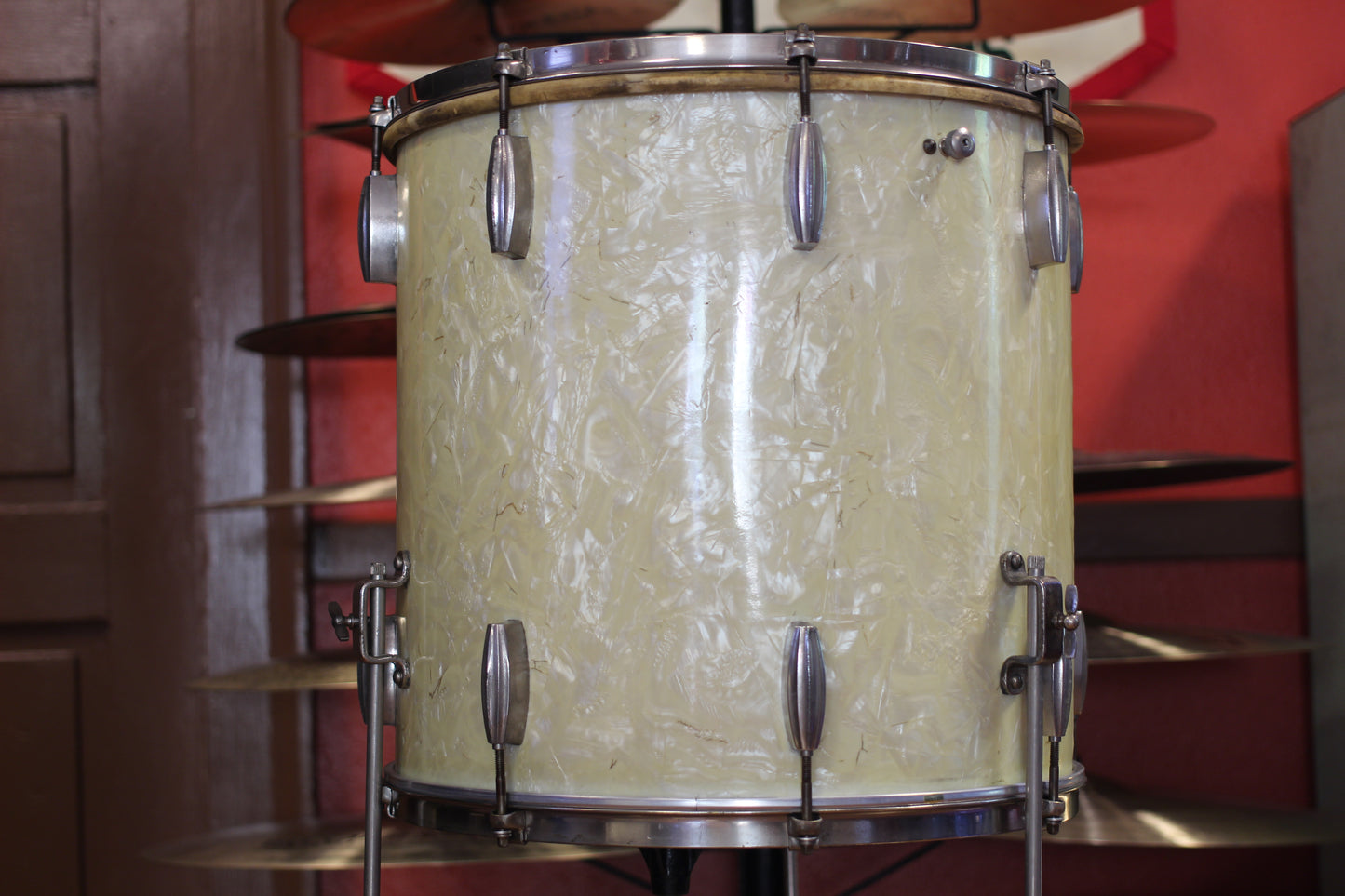 1940's Slingerland Radioking Gene Krupa Deluxe in Marine Pearl 14x26 16x16 9x13