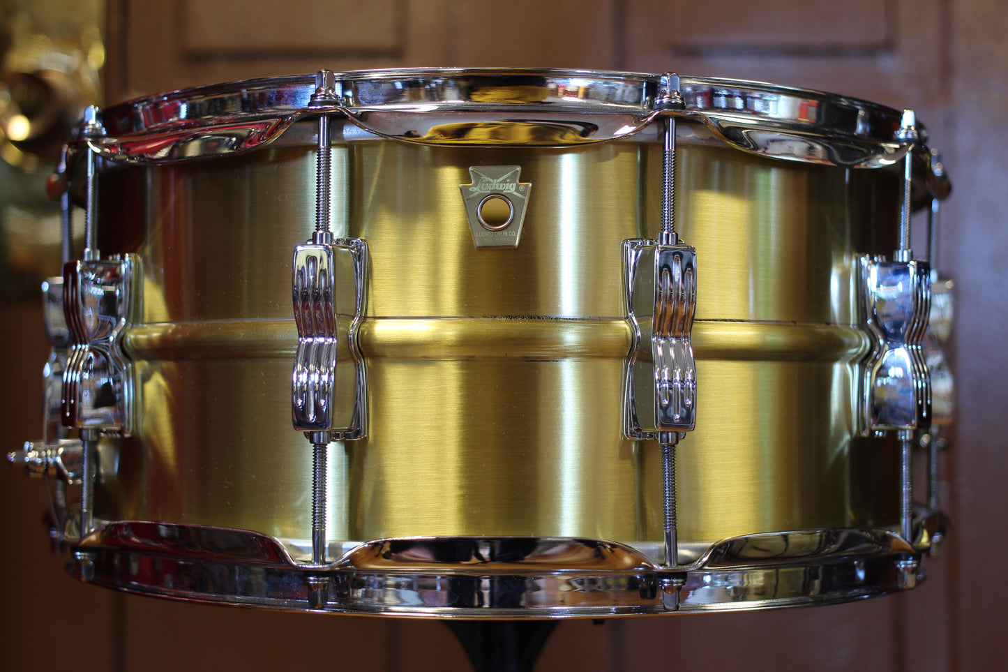 2021 Ludwig Acro Brass Snare Drum 6.5"x14" in Brushed Brass