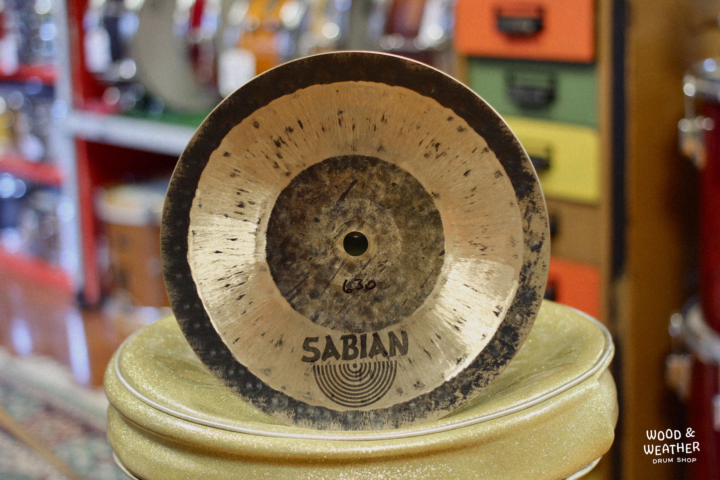 Used Sabian 8" Terry Bozzio Radia Cymbal 630g