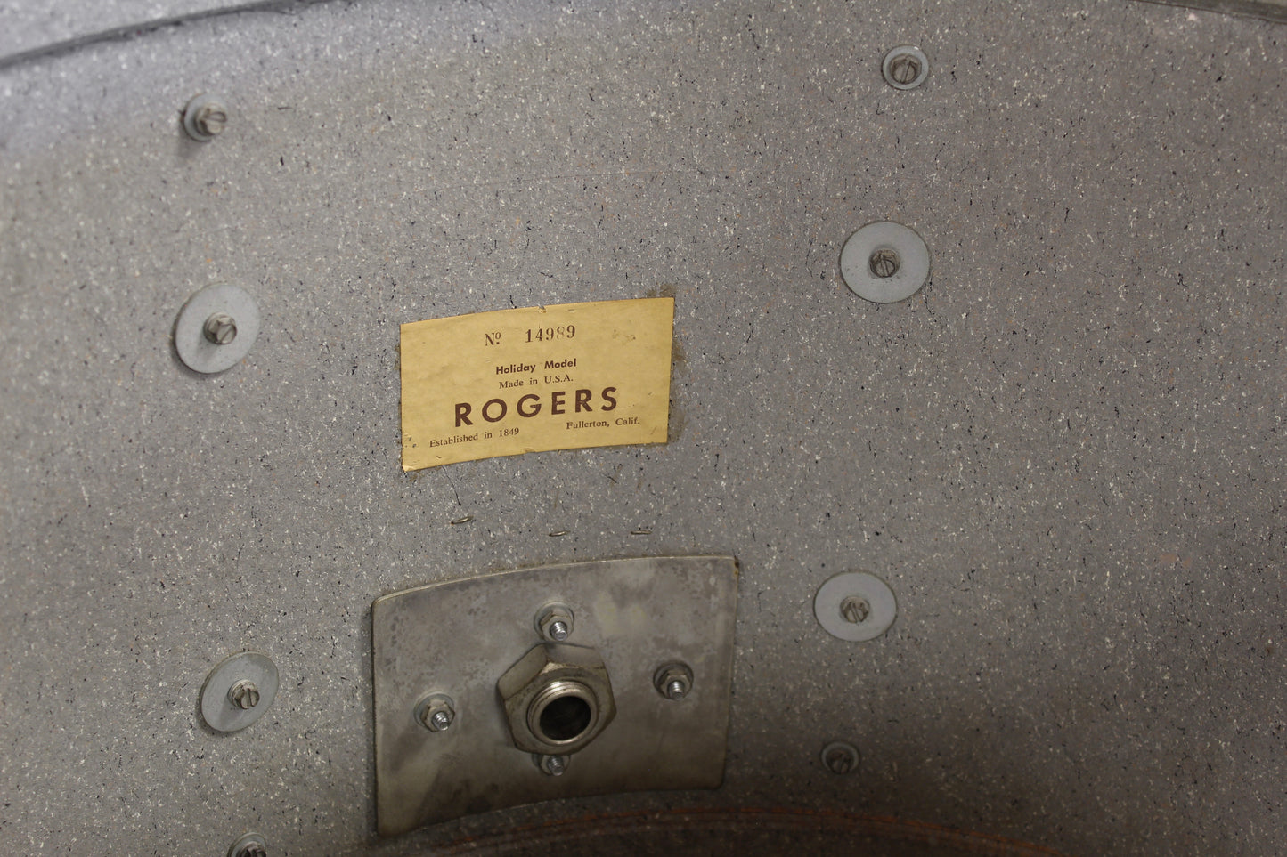 1969 Rogers Holiday in Silver Sparkle Pearl 14x20 16x16 14x14 9x13 8x12 & 5x14 Dynasonic