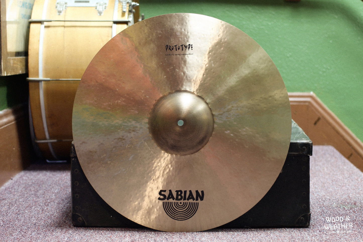Used Sabian 20" Prototype HHX Raw Bell Dry Ride Cymbal 1785g