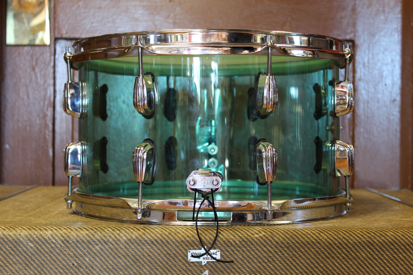 C&C Drum Company 8"x14" Coke Bottle Green Acrylic Snare Drum
